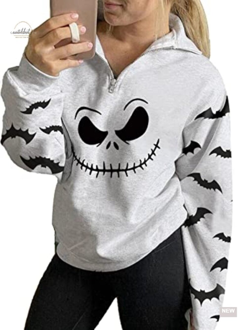 Womens Halloween Pumpkin Face Sweatshirt Long Sleeve Pullover Top